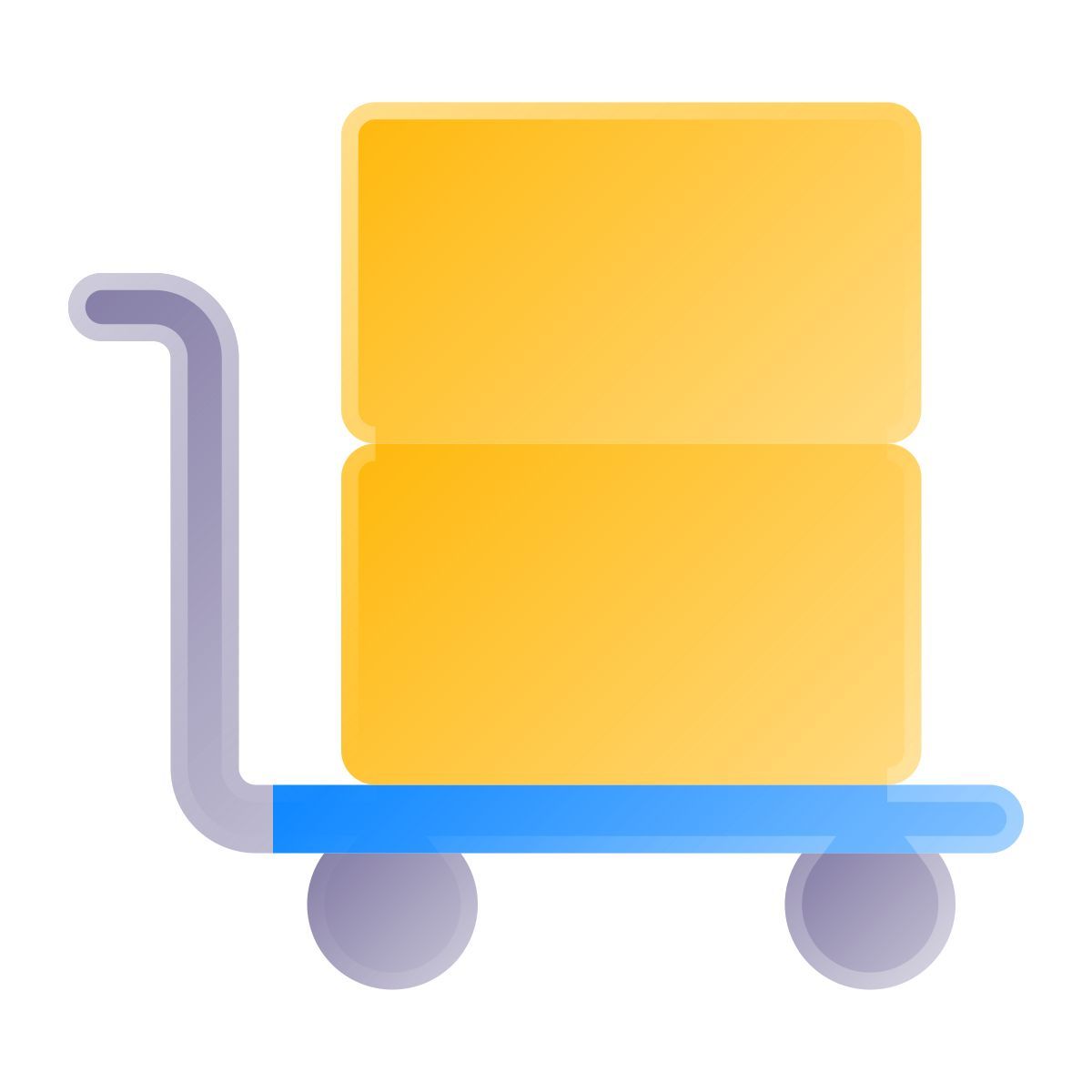 liquid glass color style déplacer par chariot icon