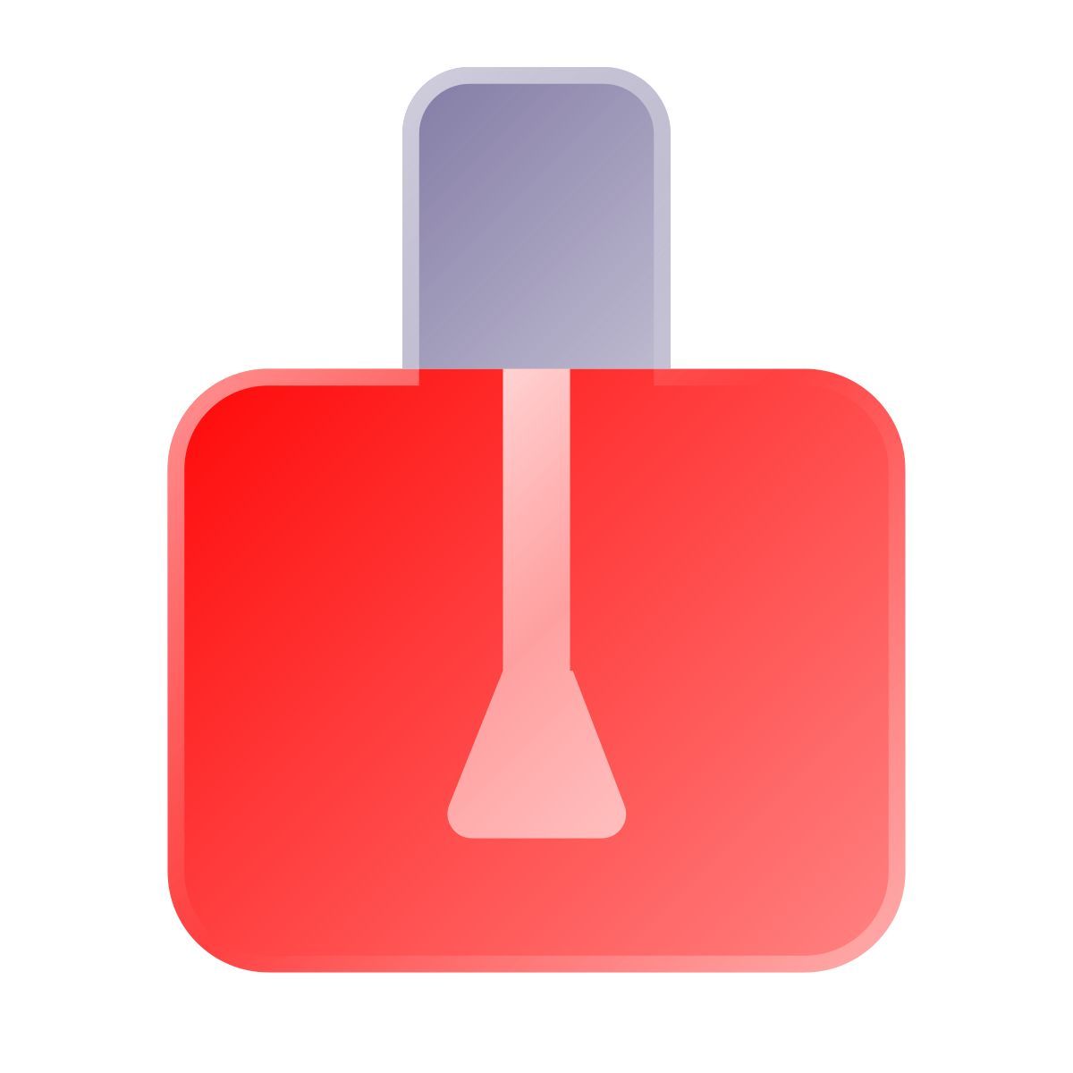 liquid glass color style lixador de unha icon