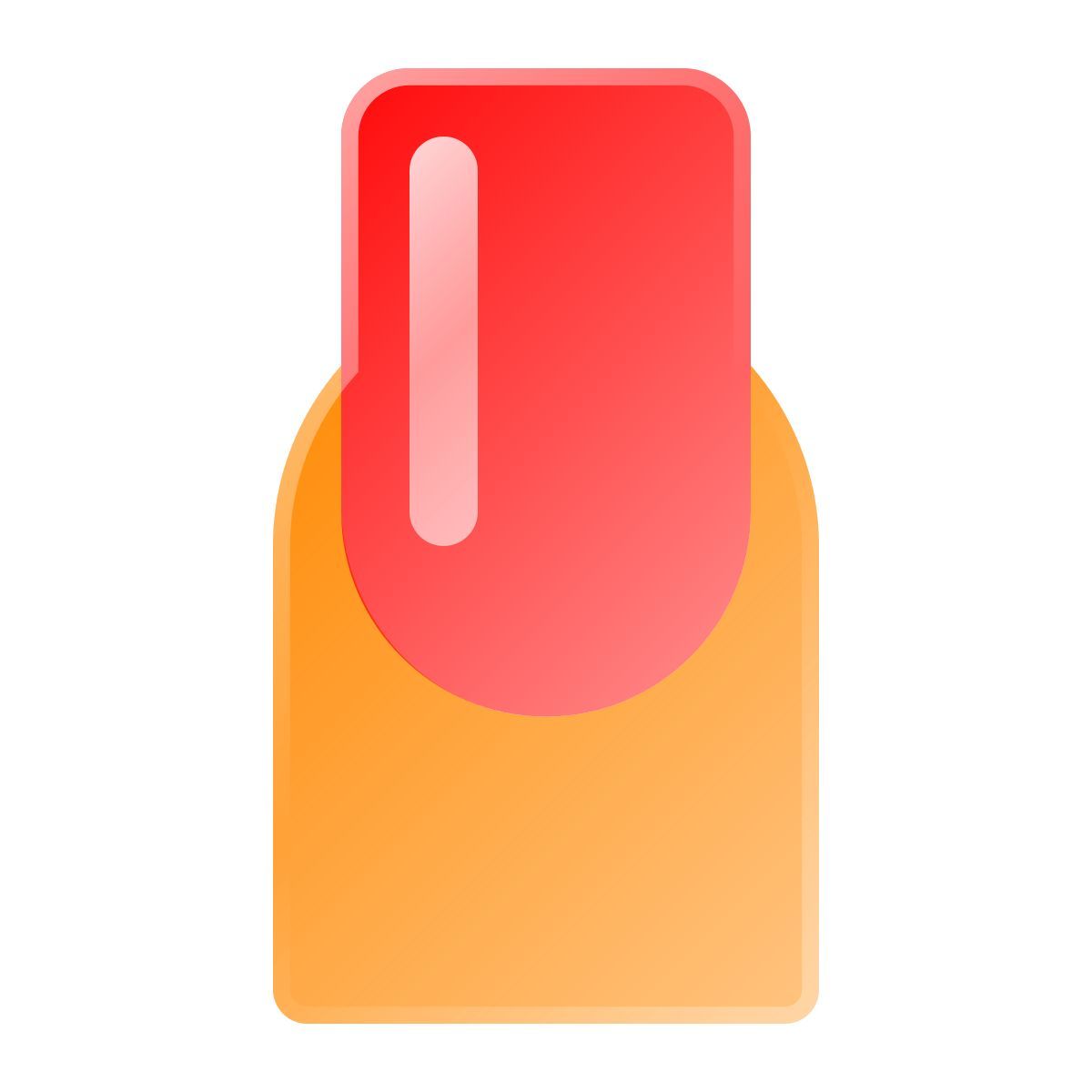 liquid glass color style unhas icon
