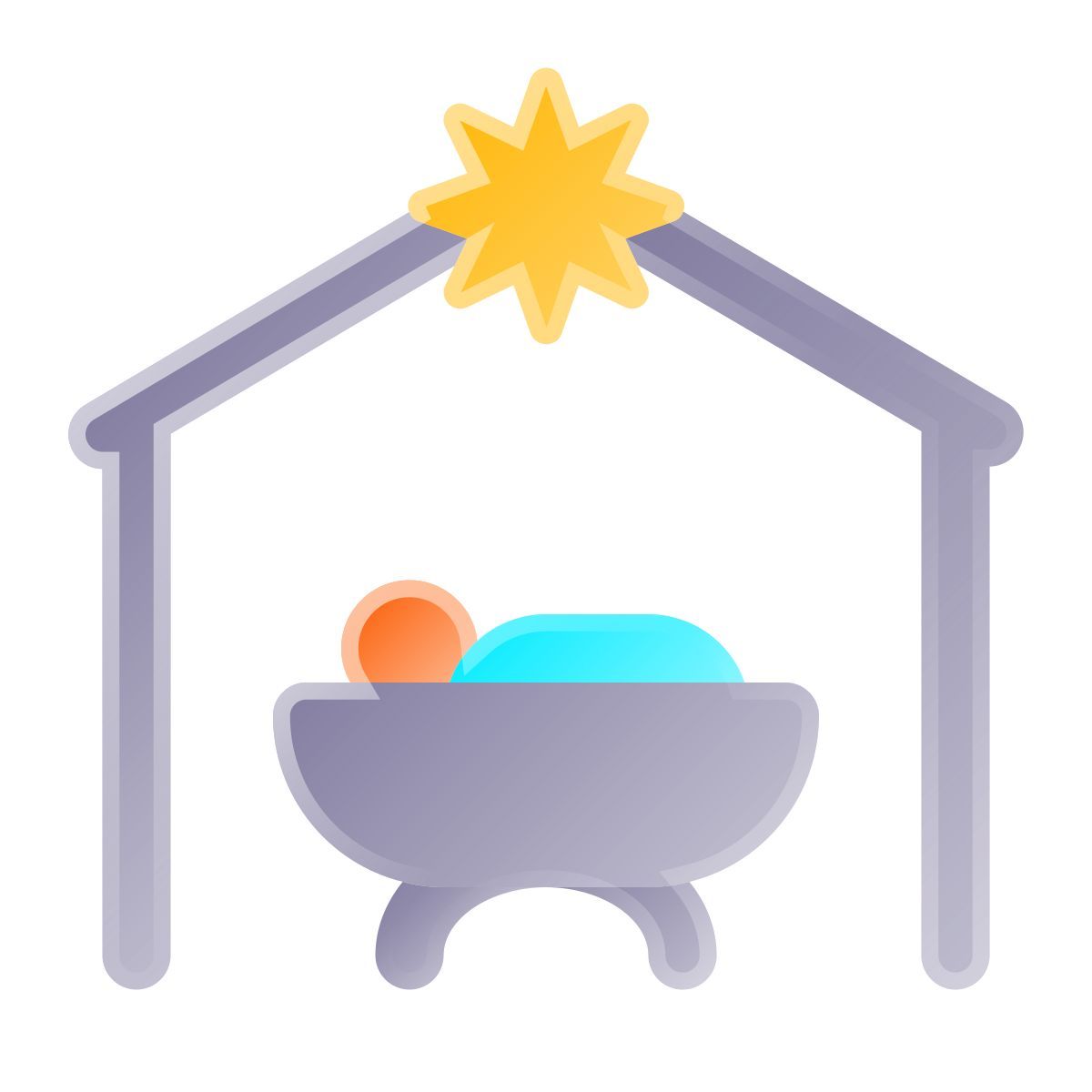 liquid glass color style natividade icon