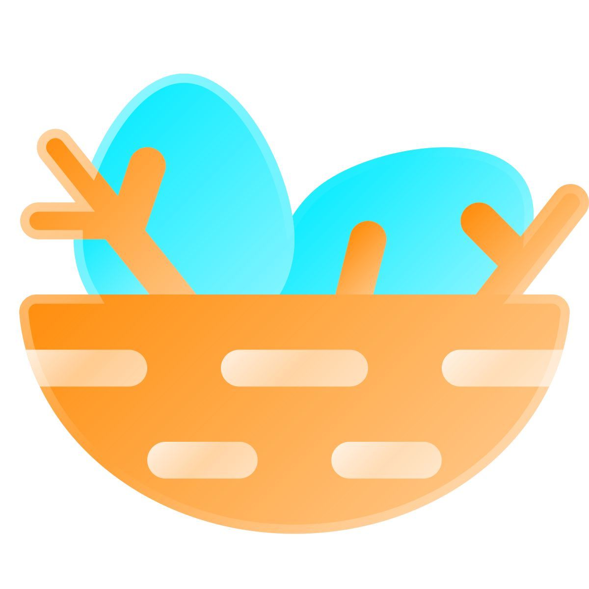 liquid glass color style nido icon
