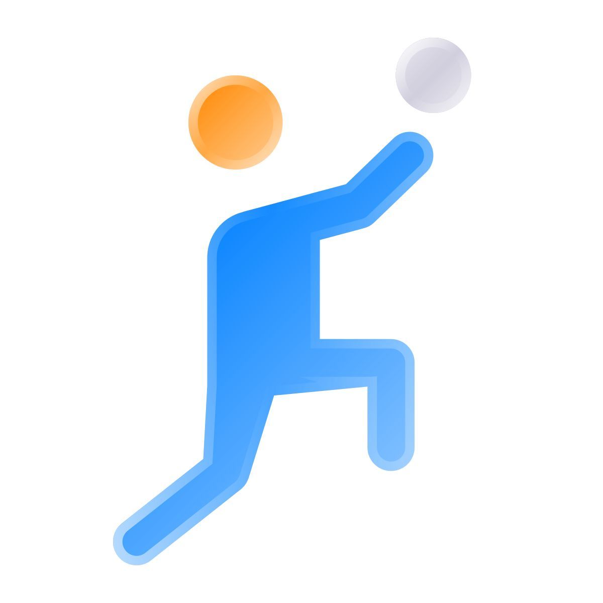 liquid glass color style netball icon