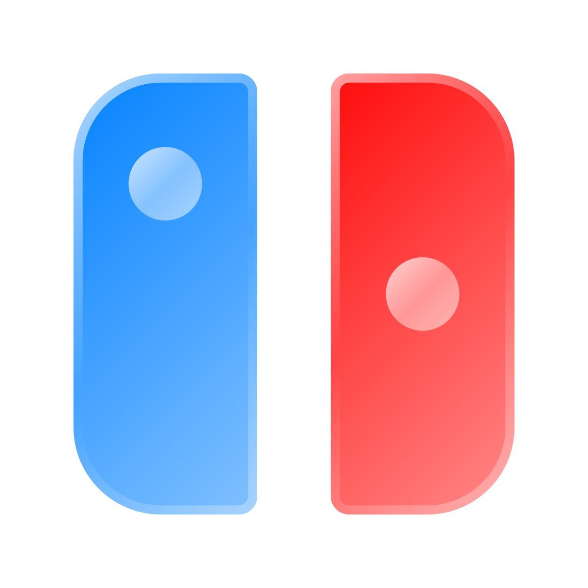 liquid glass color style nintendo switch icon