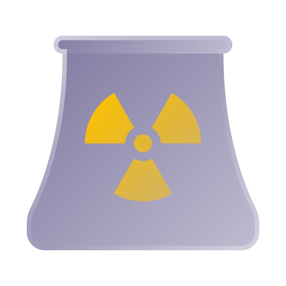 liquid glass color style central nuclear icon