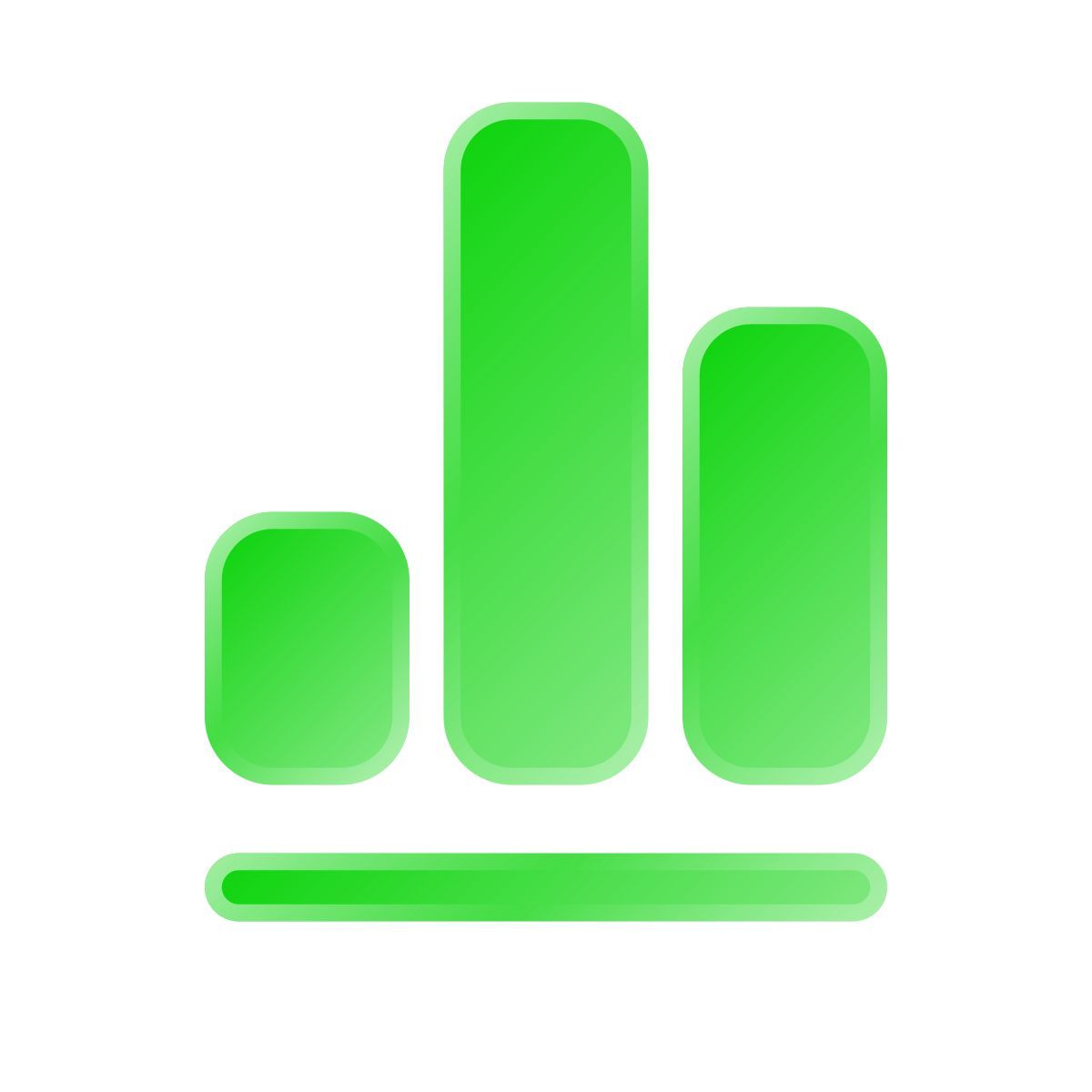 liquid glass color style 数字 icon