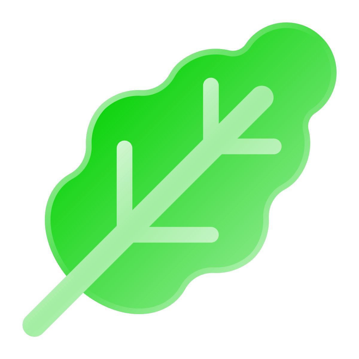 liquid glass color style eichenblatt icon