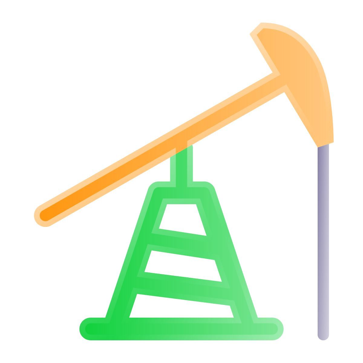 liquid glass color style oil pump icon