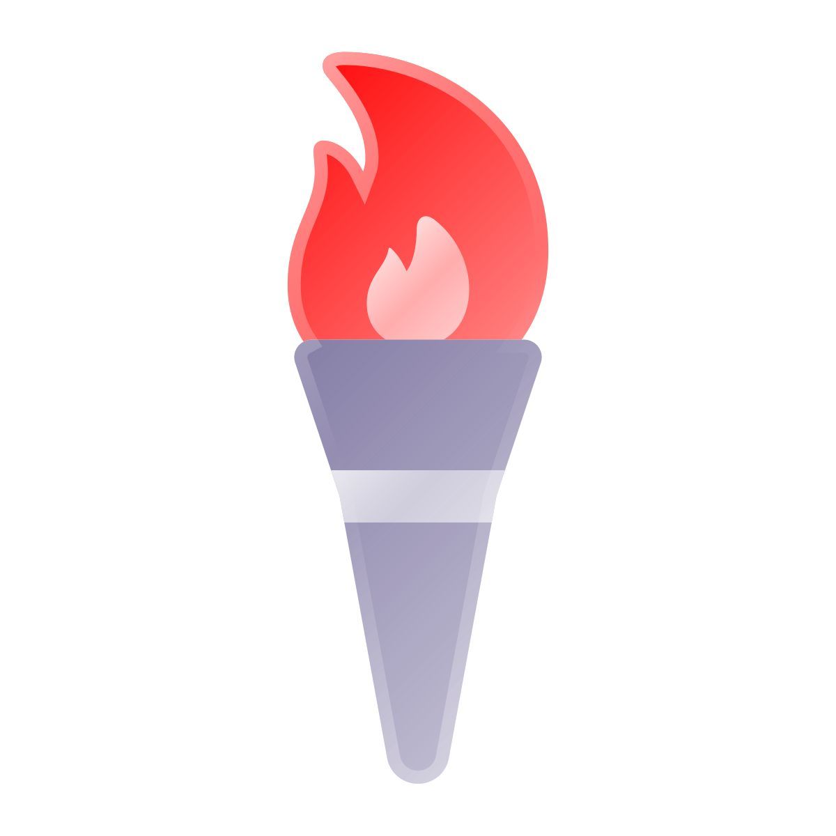 liquid glass color style olympisches feuer icon