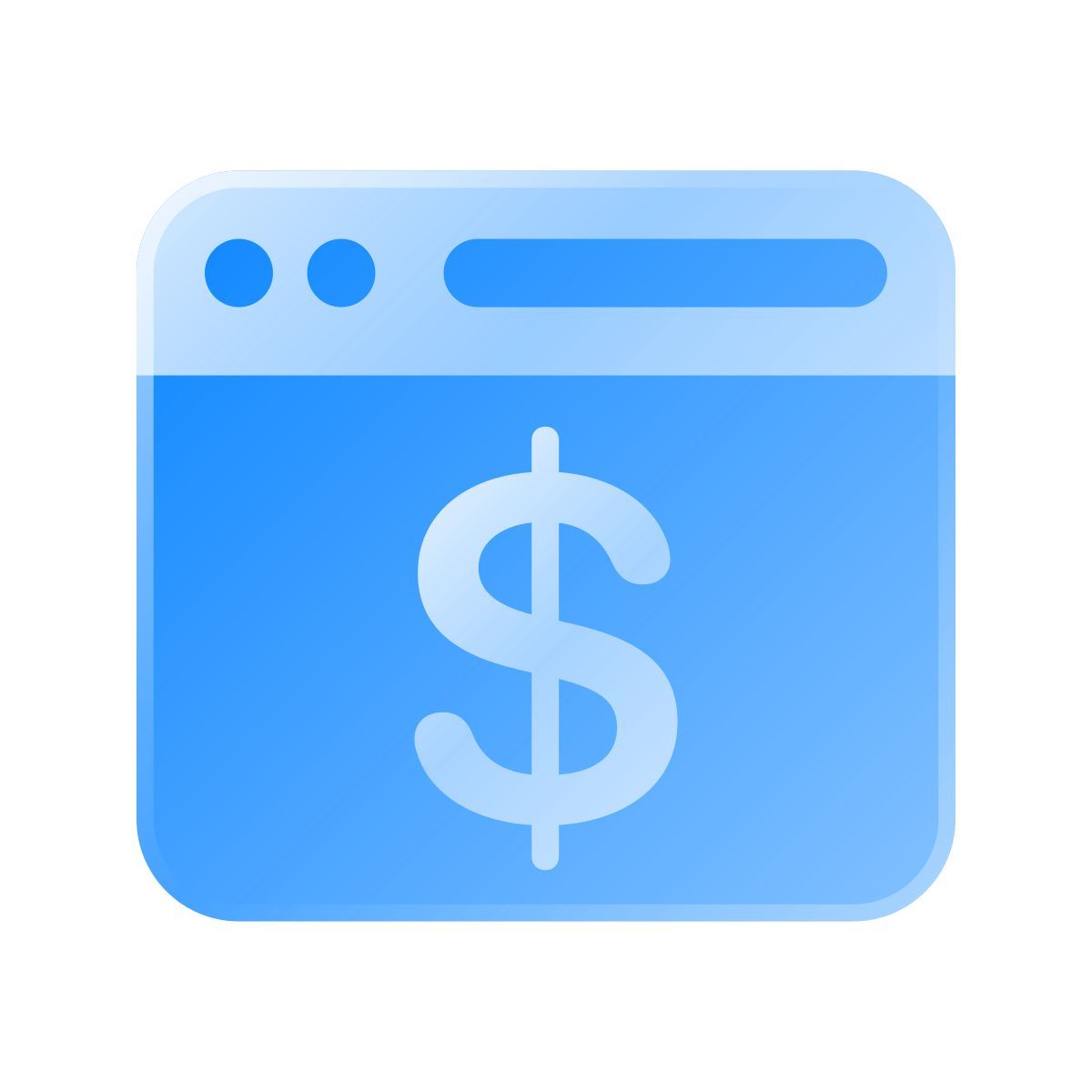 liquid glass color style online payment icon