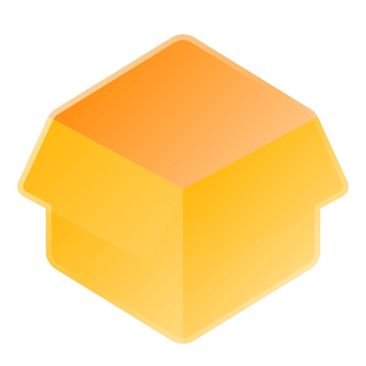liquid glass color style pacote aberto icon