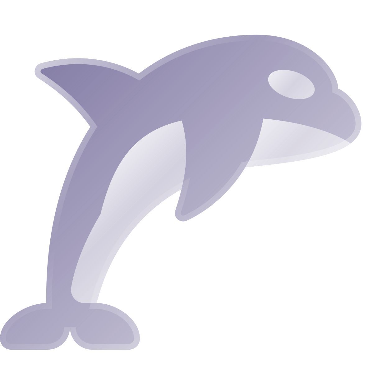 liquid glass color style orca icon