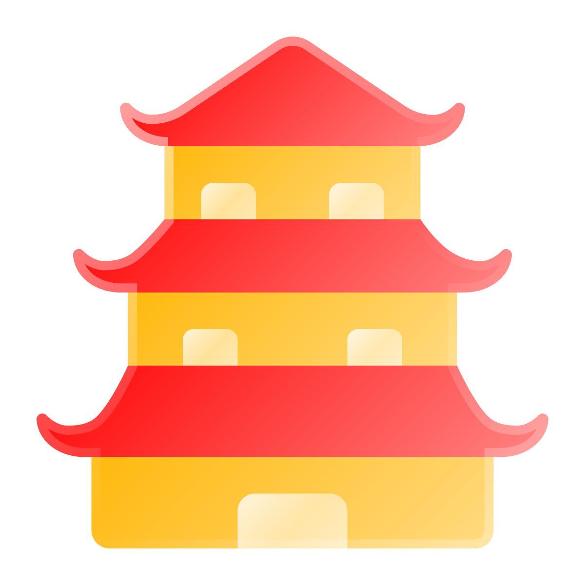 liquid glass color style pagode icon