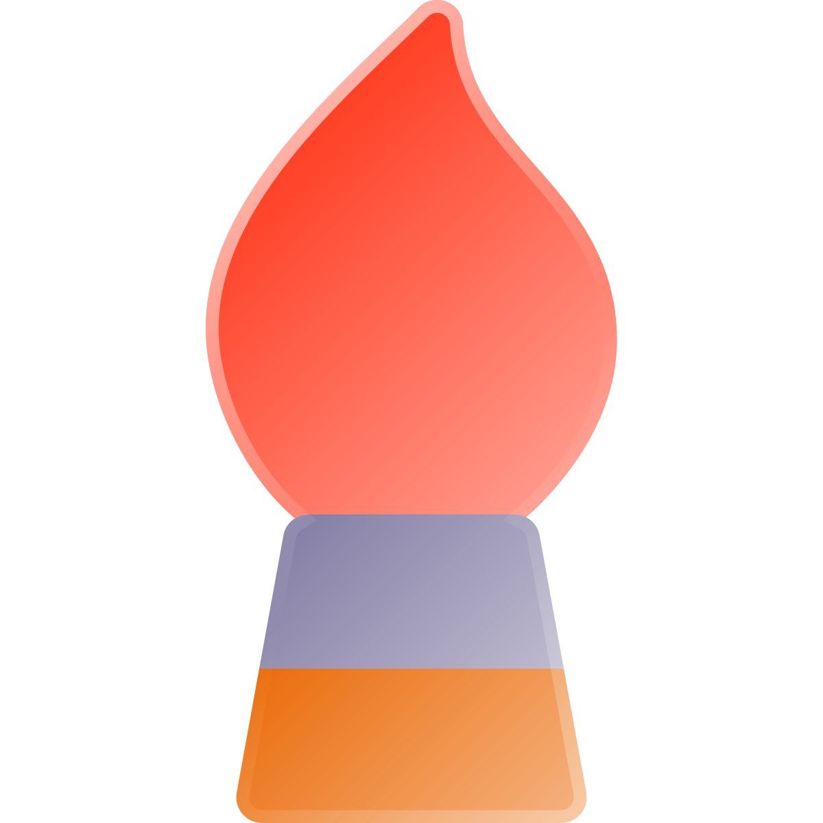 liquid glass color style paint icon