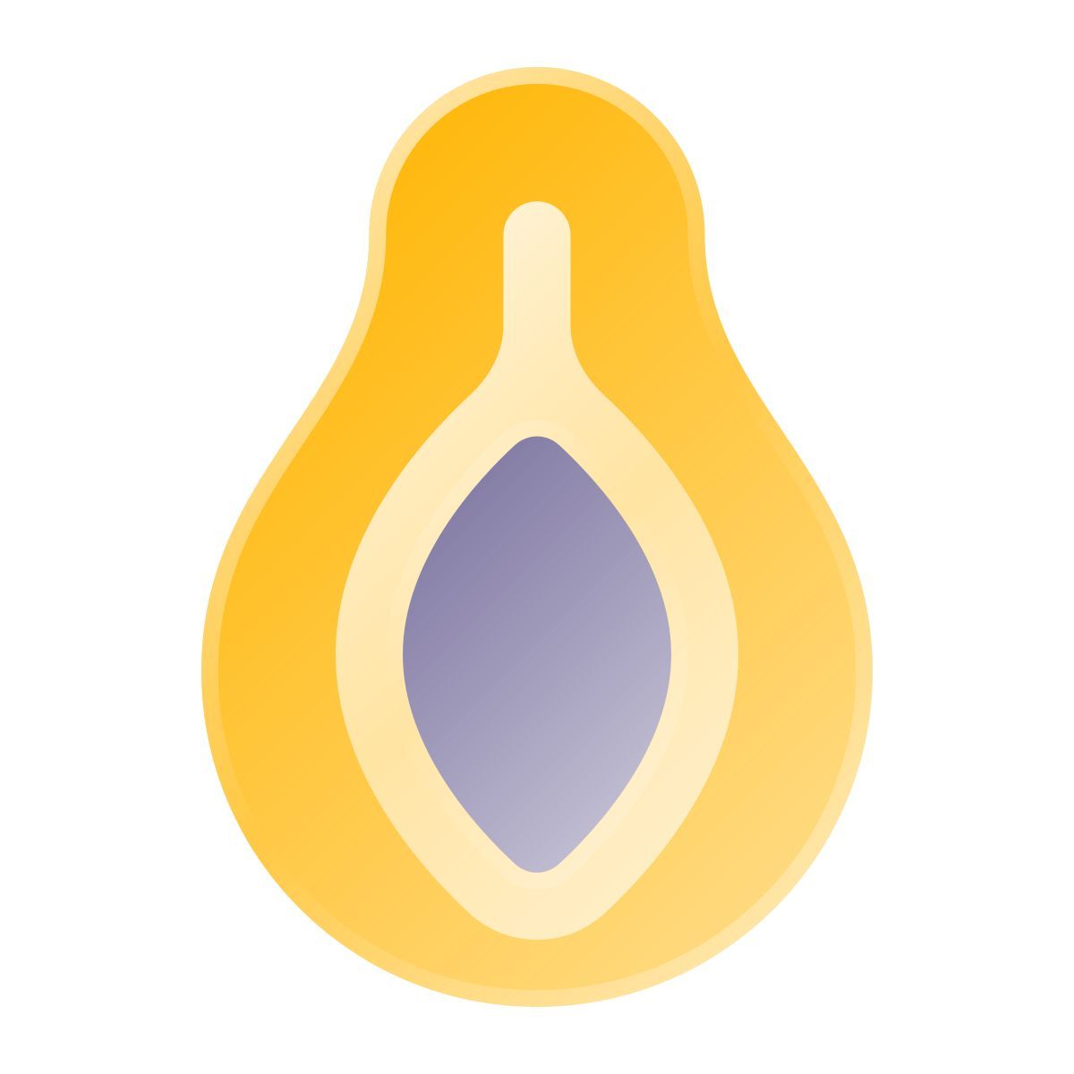 liquid glass color style papaia icon