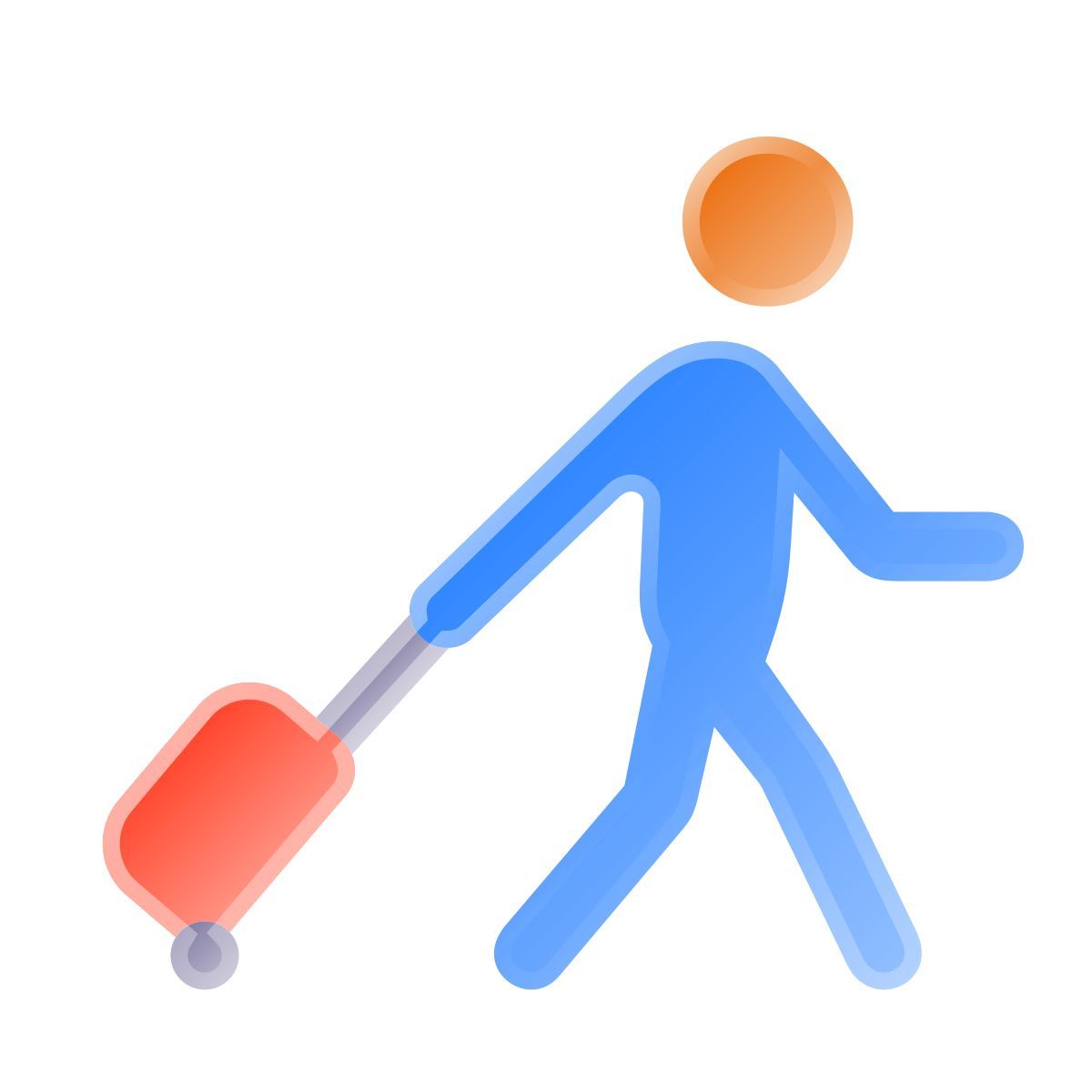 liquid glass color style tourist icon