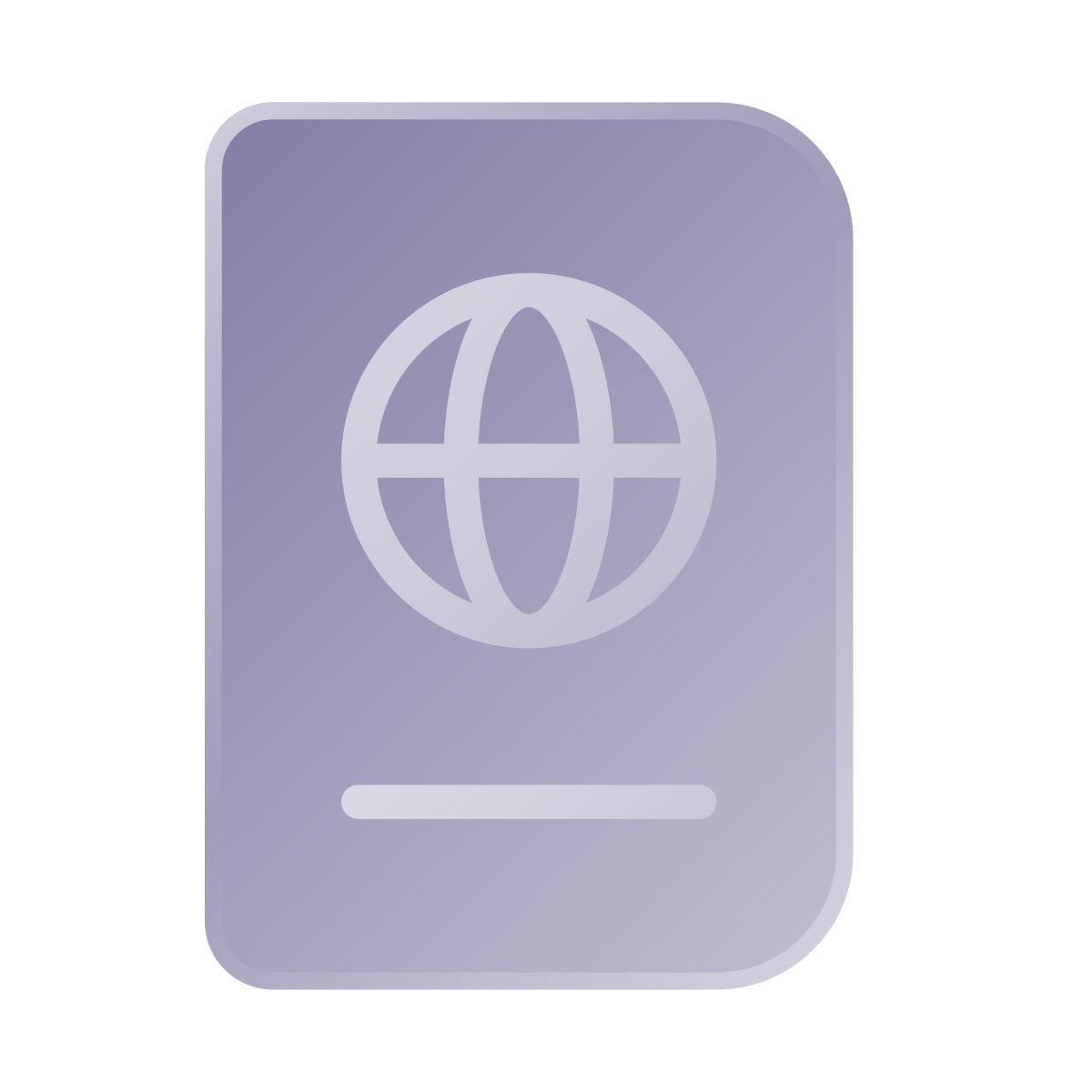 liquid glass color style 여권 icon