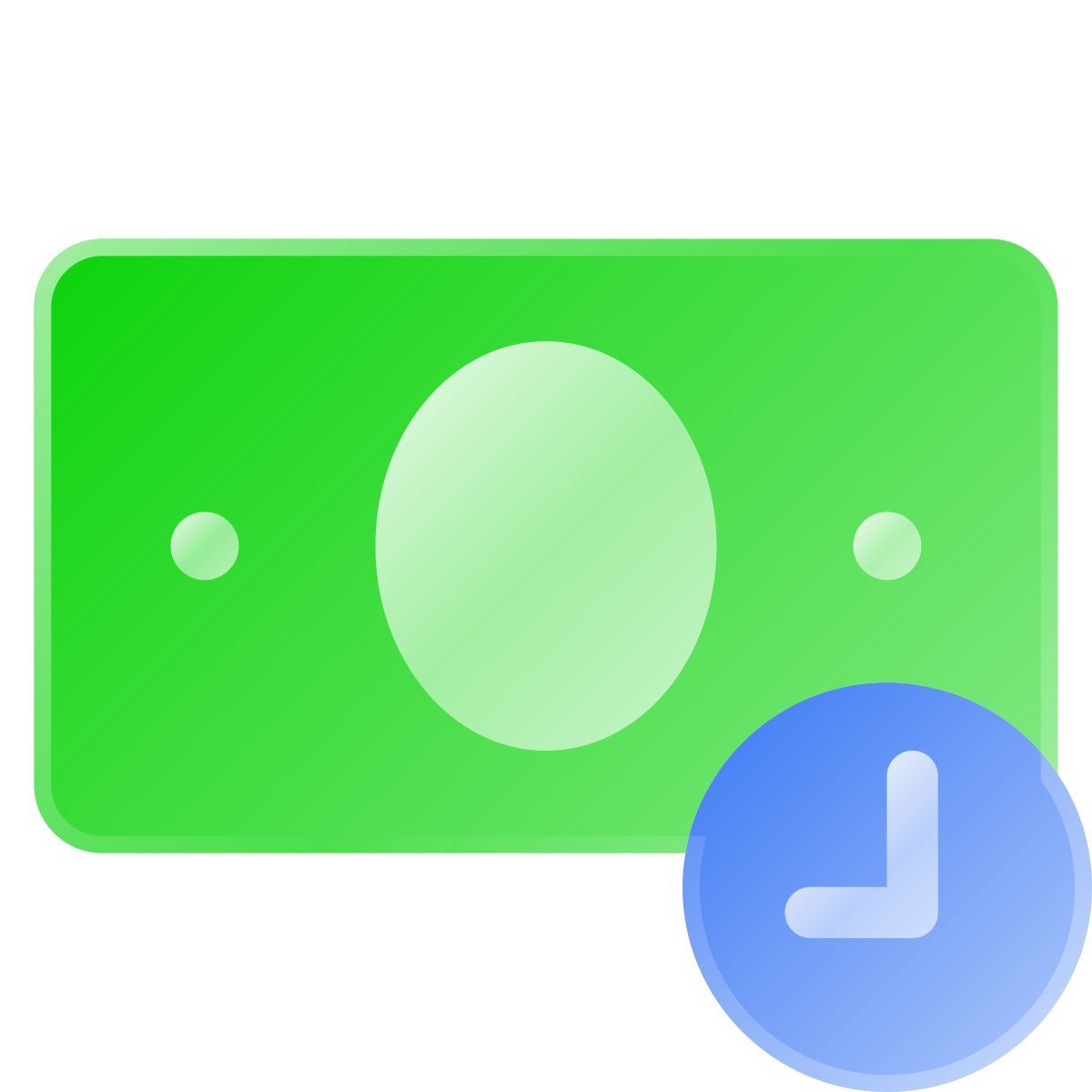 liquid glass color style banconota icon