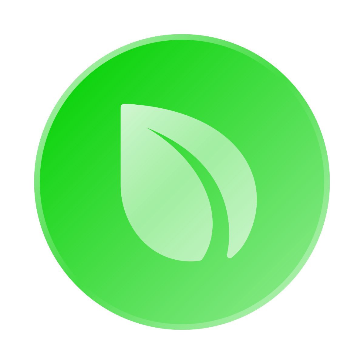 liquid glass color style peercoin icon