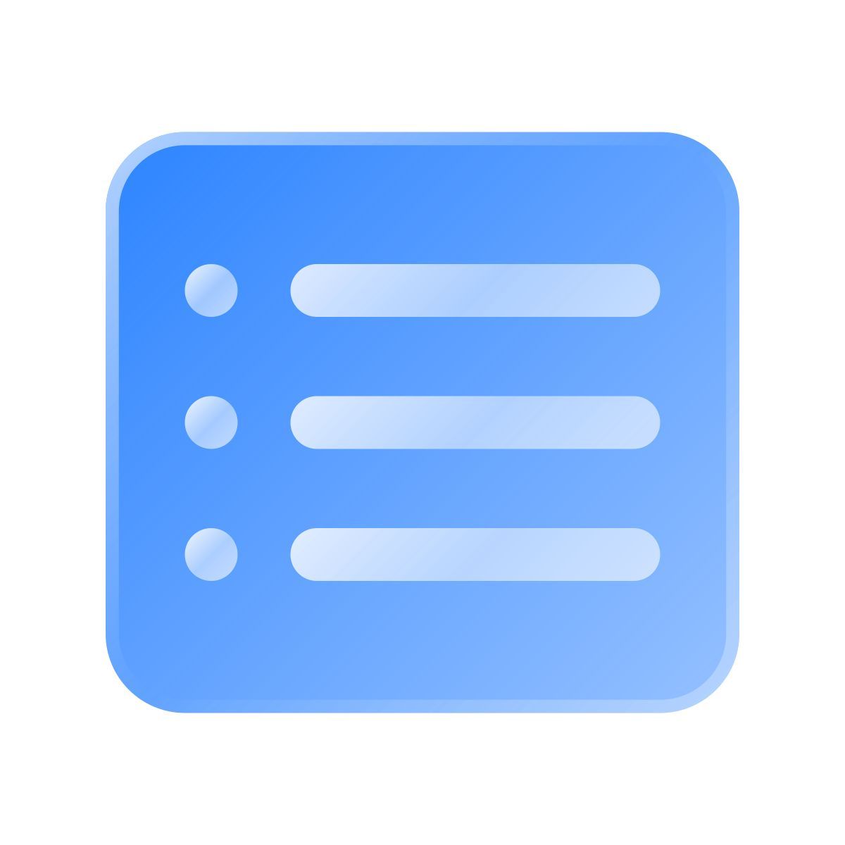 liquid glass color style playlist icon