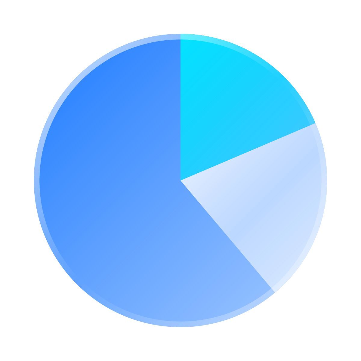 liquid glass color style kreisdiagramm icon