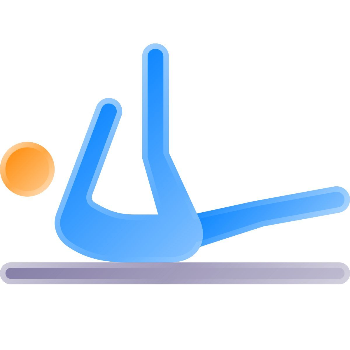 liquid glass color style pilates icon