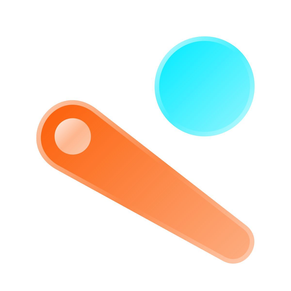 liquid glass color style 핀볼 icon