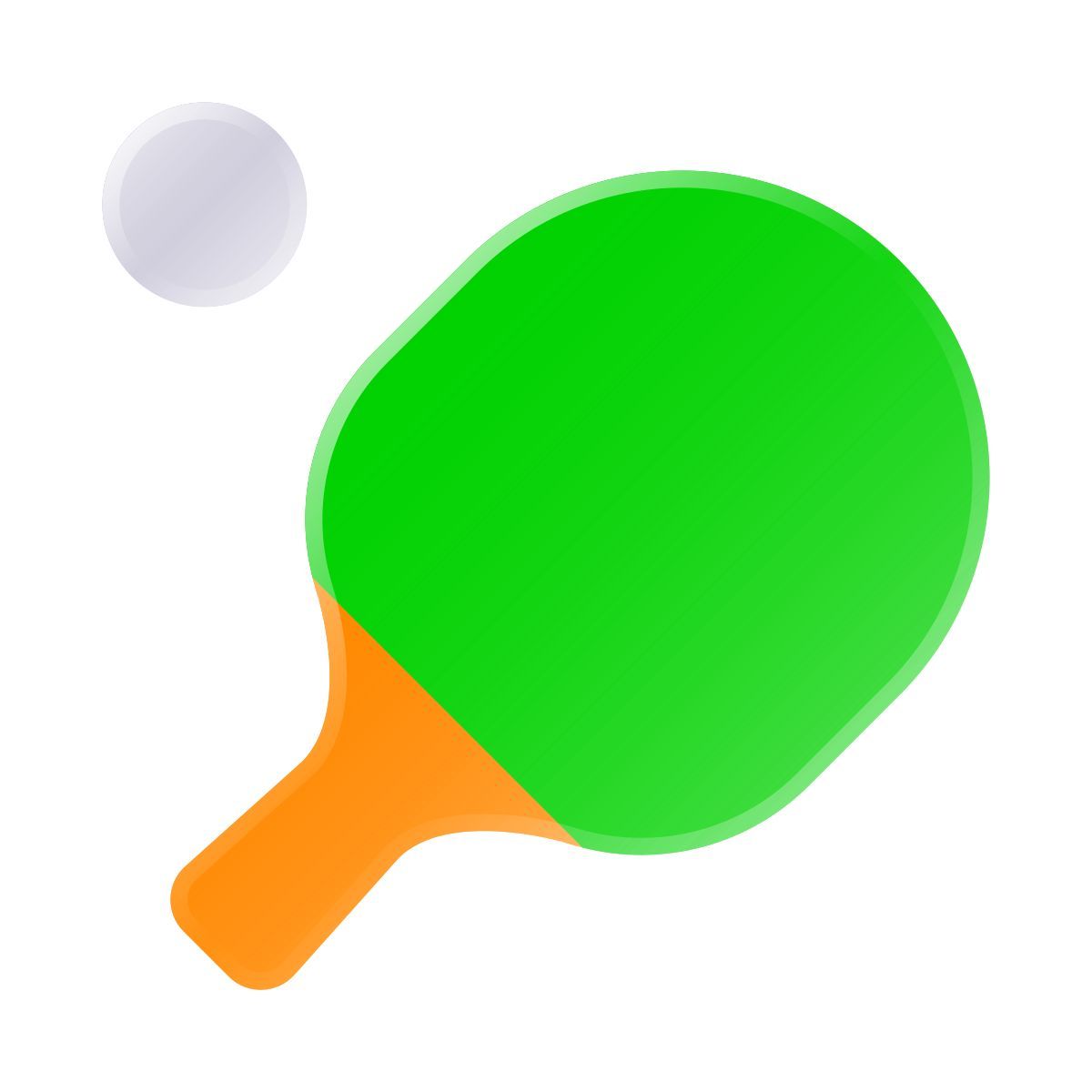 liquid glass color style 乒乓 icon