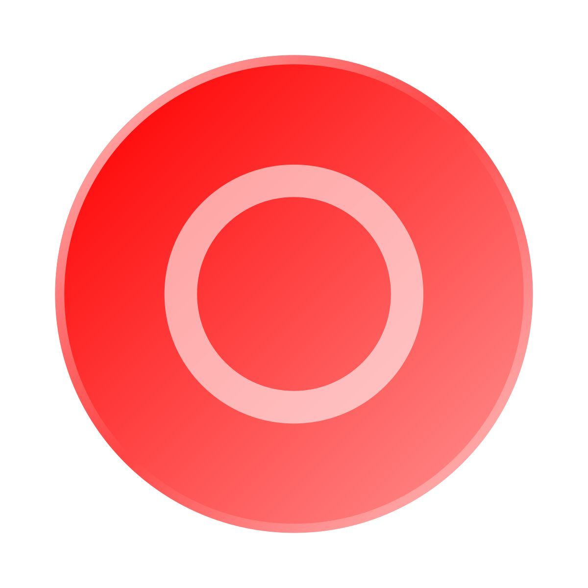 liquid glass color style playstation circle button icon