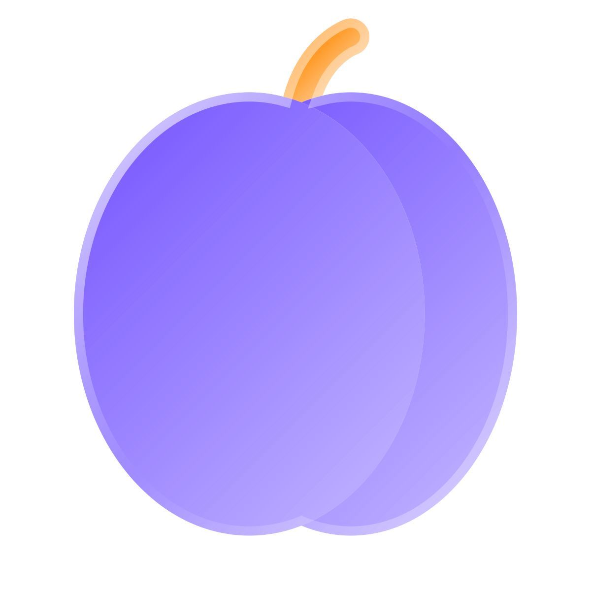 liquid glass color style ameixa icon