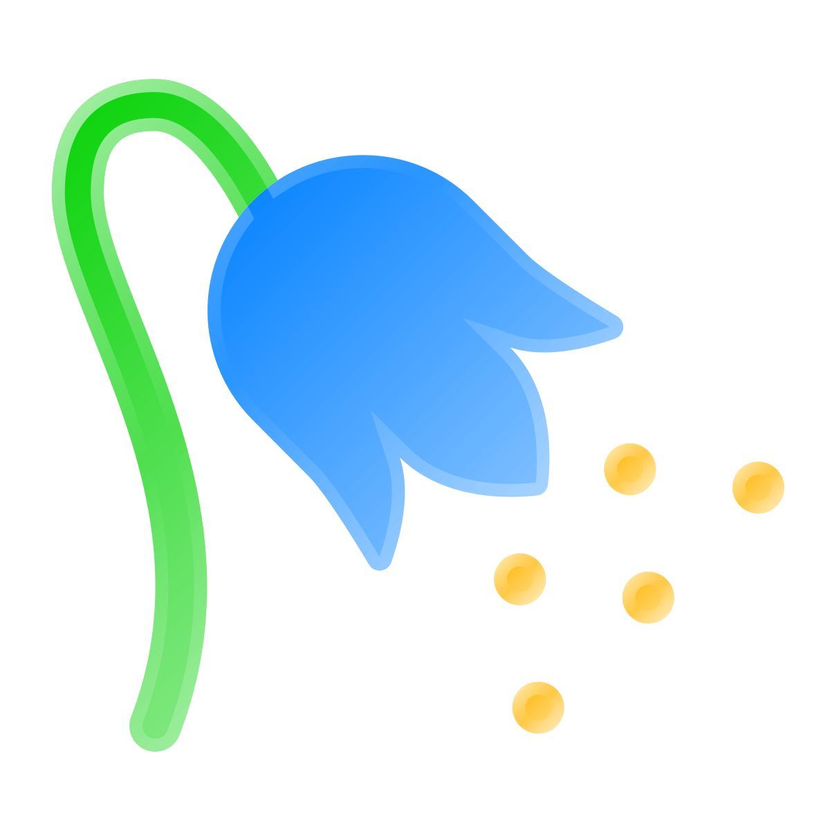liquid glass color style 花粉 icon