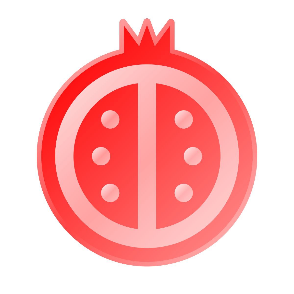 liquid glass color style granatapfel icon