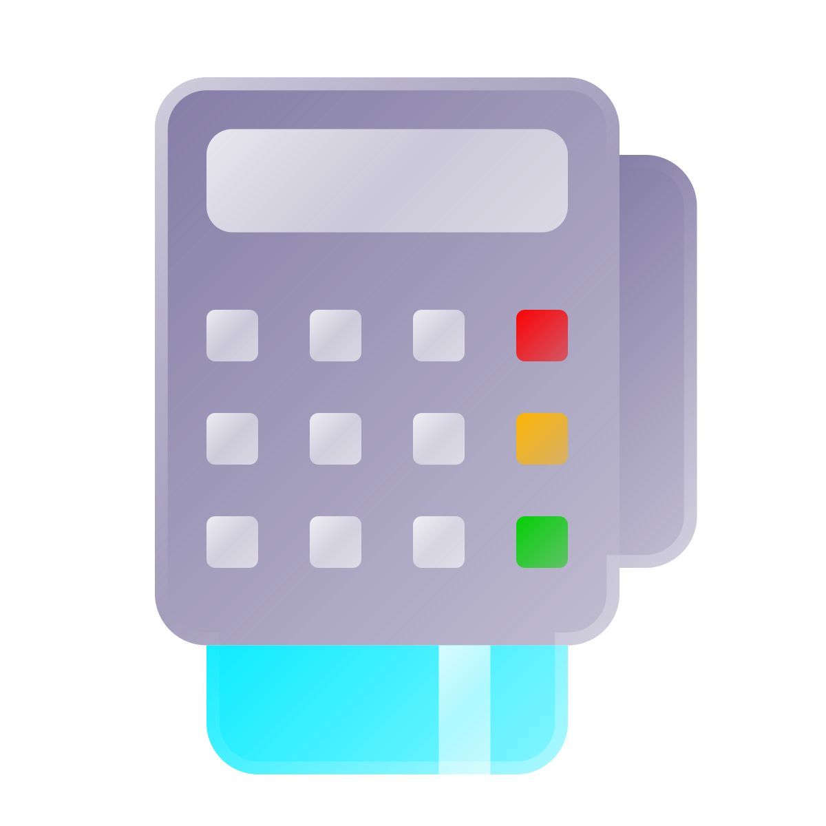 liquid glass color style terminale pos icon