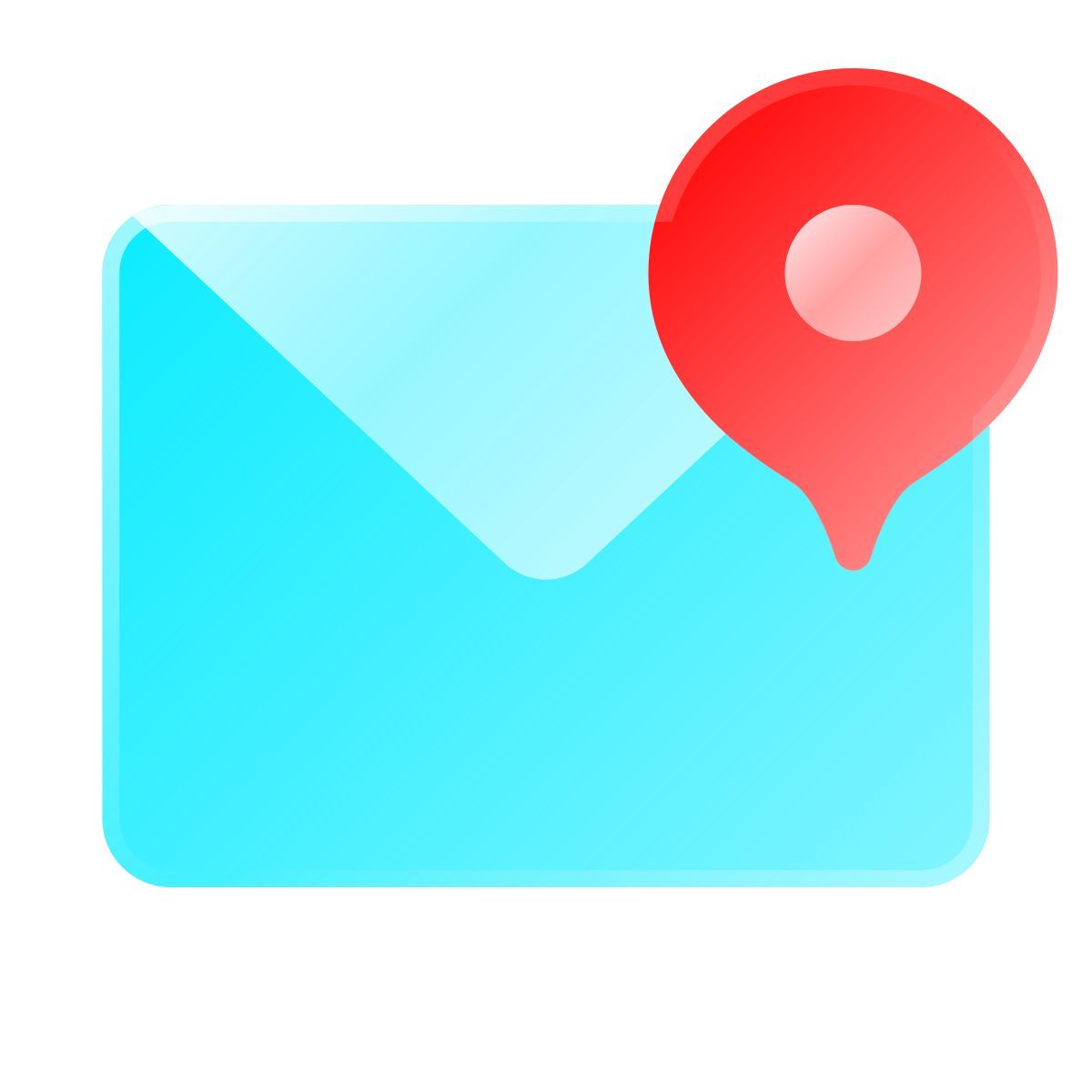 liquid glass color style code postal icon