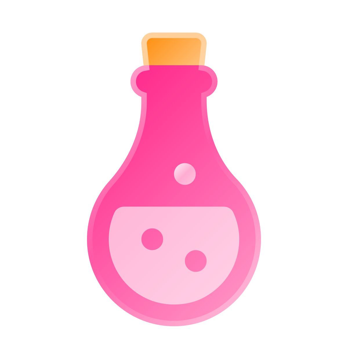 liquid glass color style 물약 icon