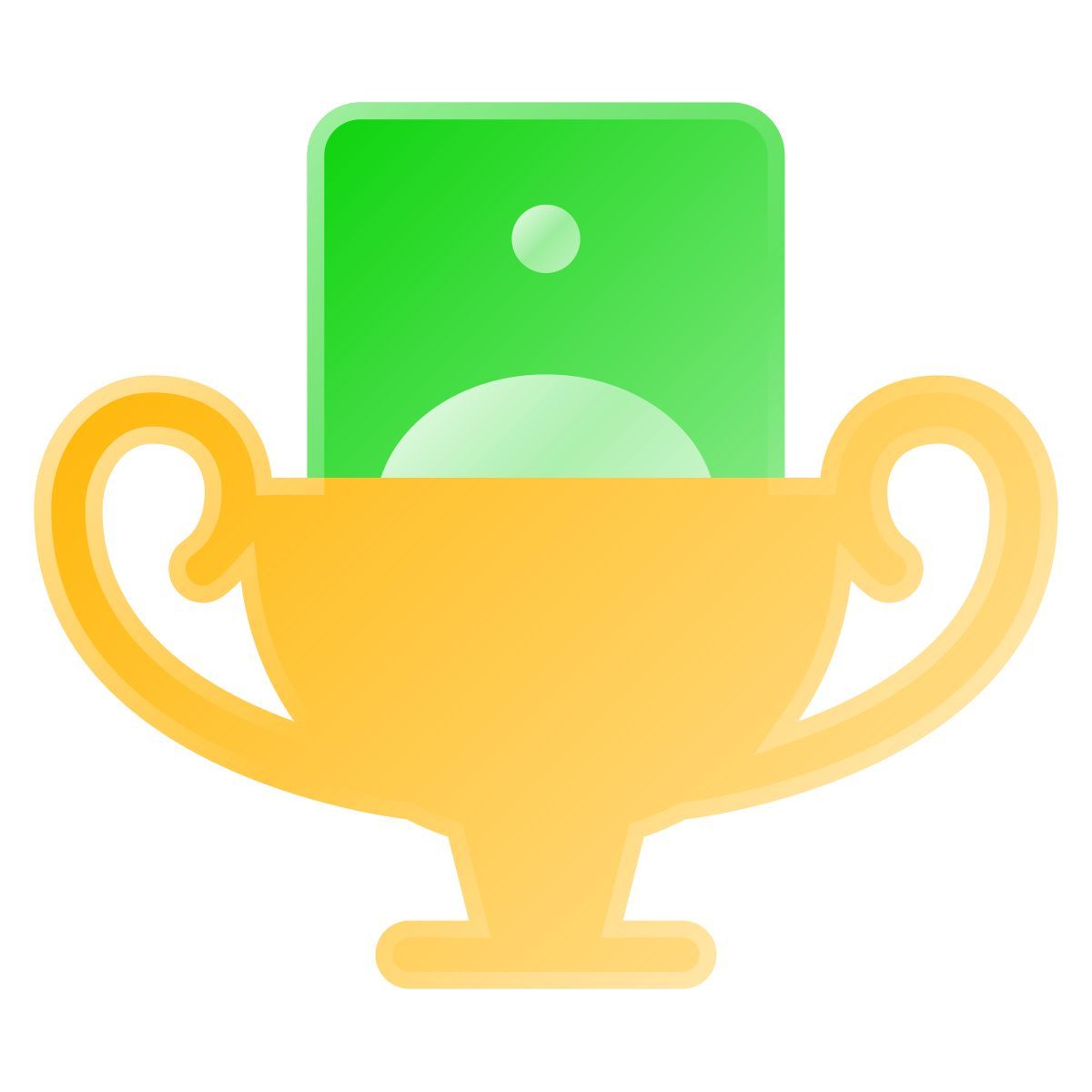 liquid glass color style 賞金 icon