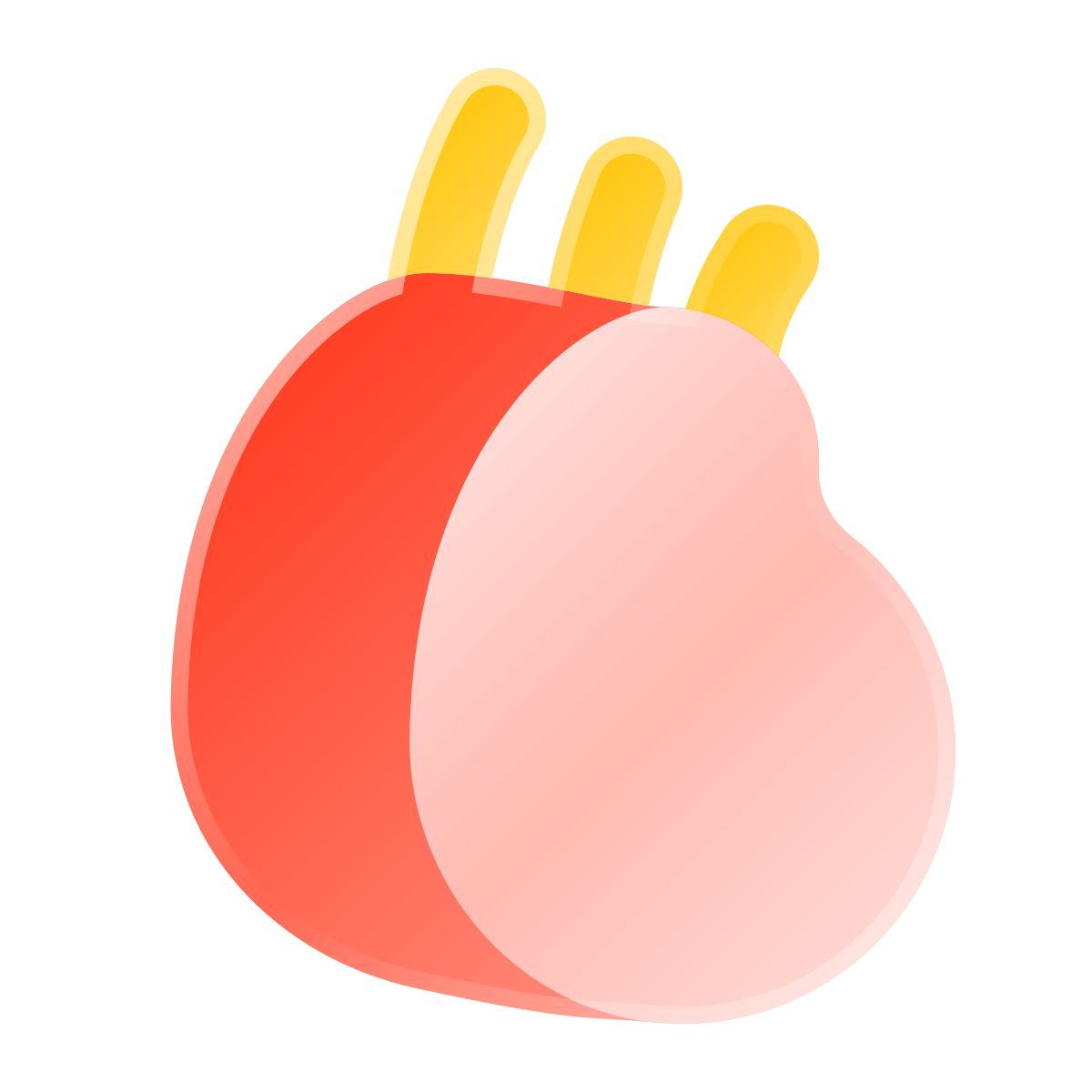 liquid glass color style carré di agnello icon