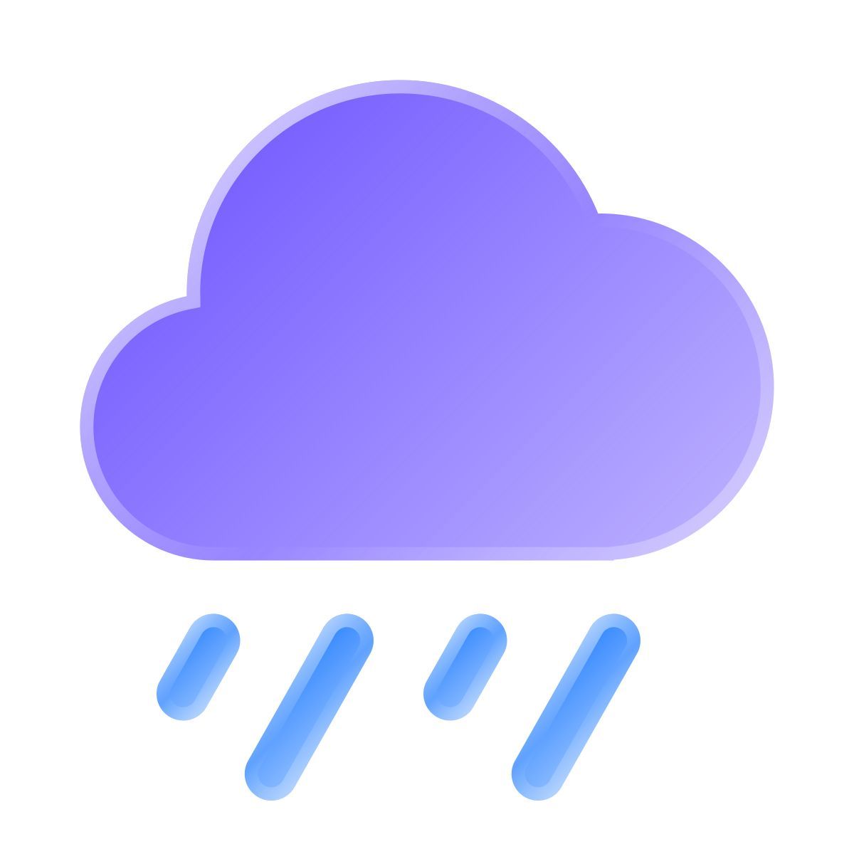 liquid glass color style lluvia icon