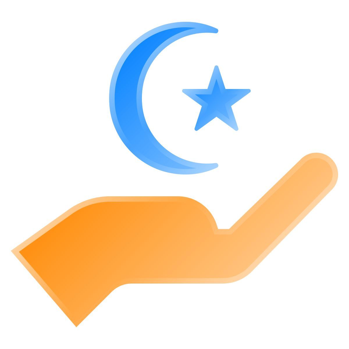 liquid glass color style ramadan icon