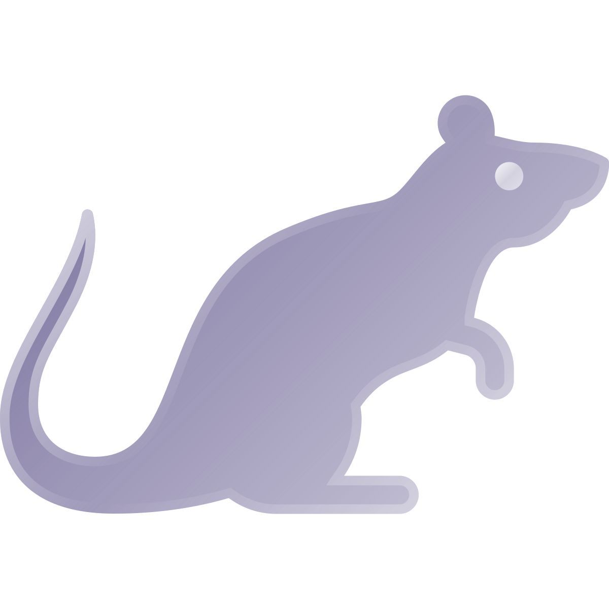 liquid glass color style ratte silhuette icon