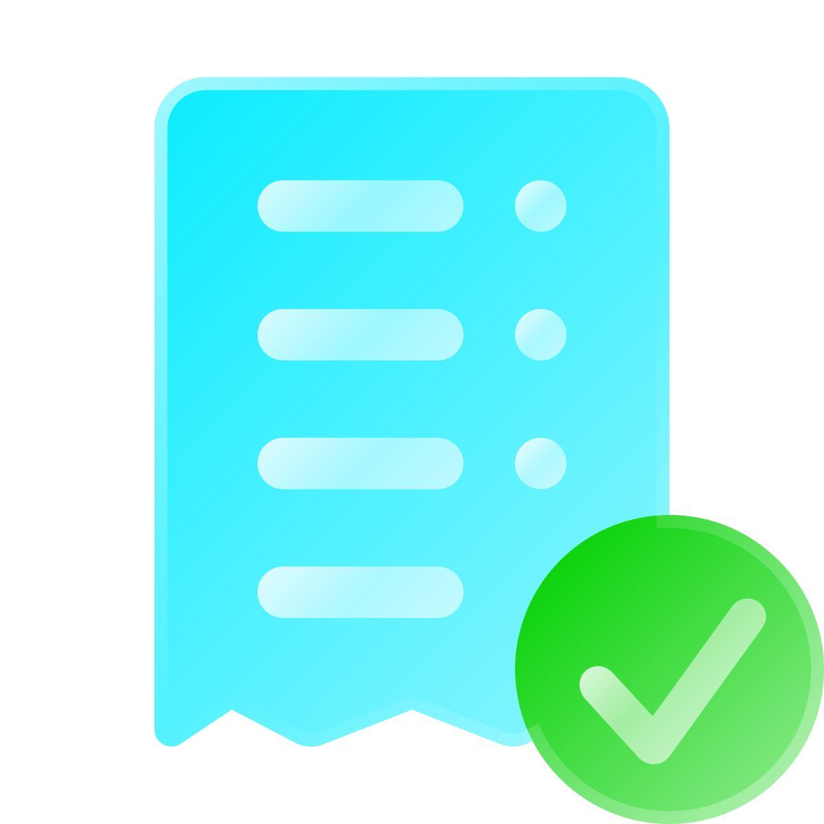 liquid glass color style 收到批准 icon