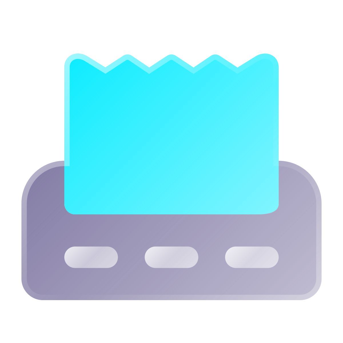 liquid glass color style receipt icon