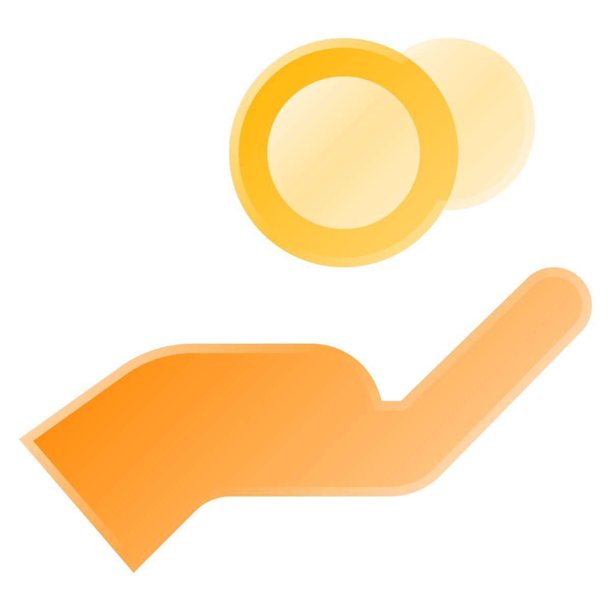 liquid glass color style receber dinheiro icon