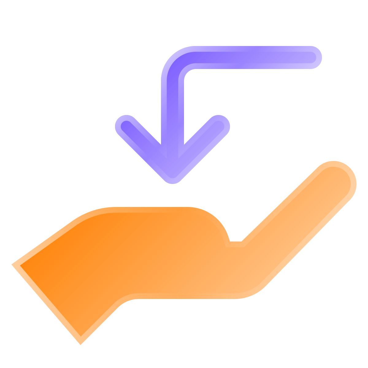 liquid glass color style recevoir icon