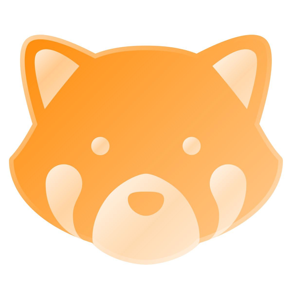 liquid glass color style 레드 팬더 icon