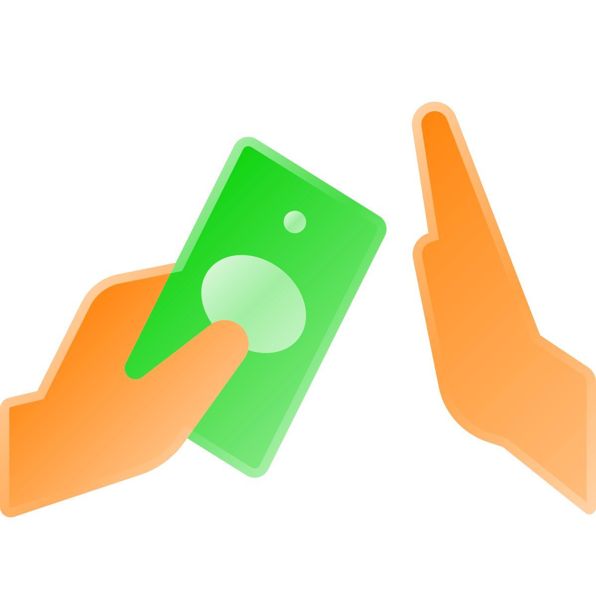 liquid glass color style refusing icon