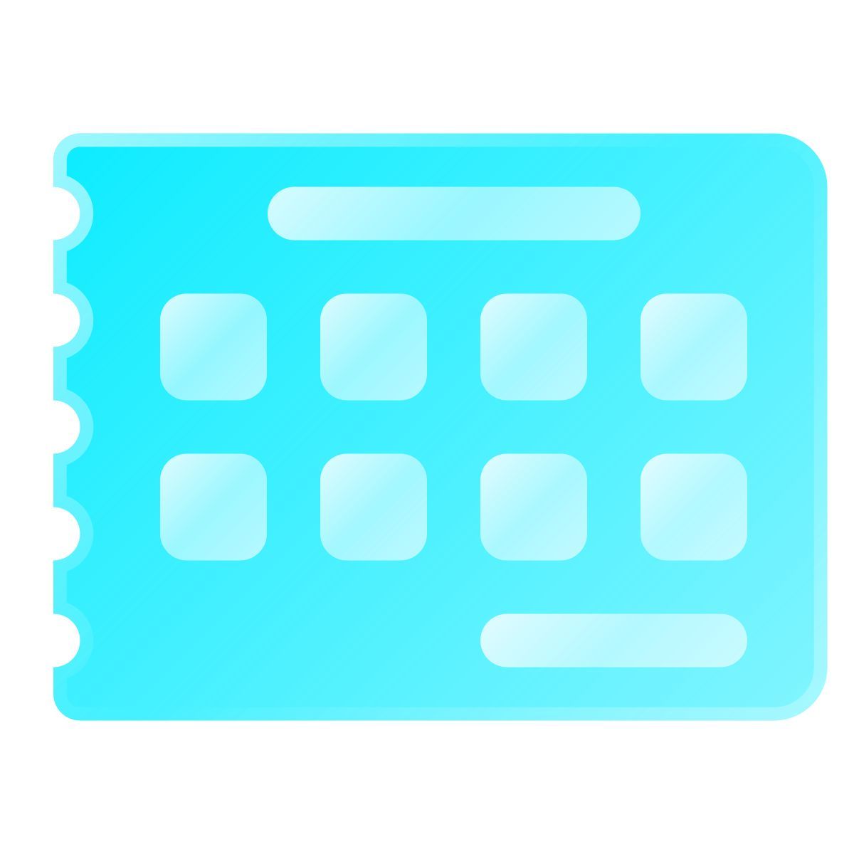 liquid glass color style comprobante de pago icon