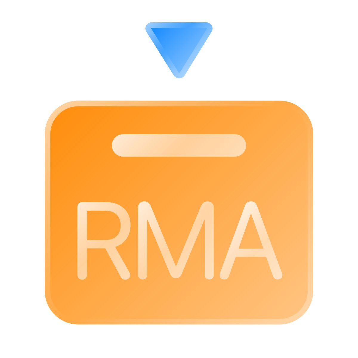 liquid glass color style return merchandise authorization icon