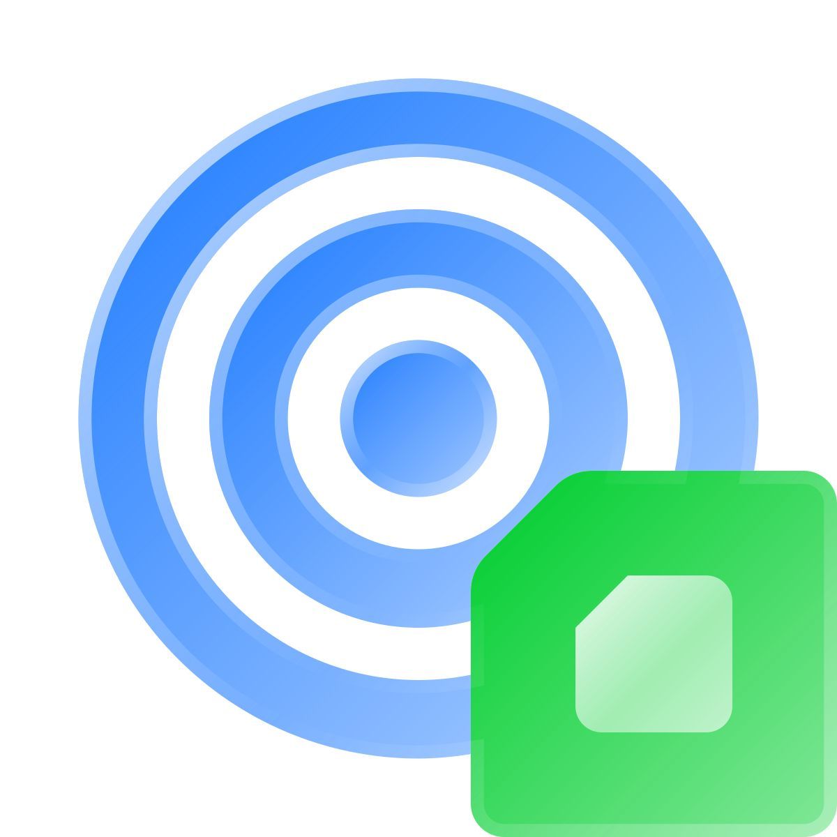 liquid glass color style capteur rfid icon