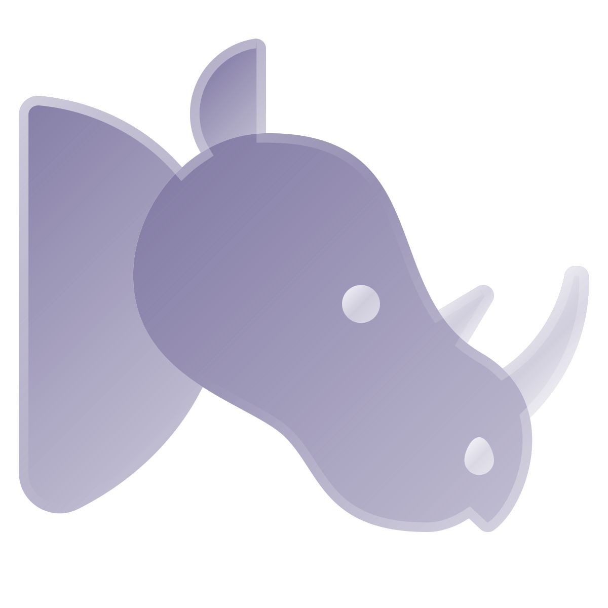 liquid glass color style rinoceronte icon