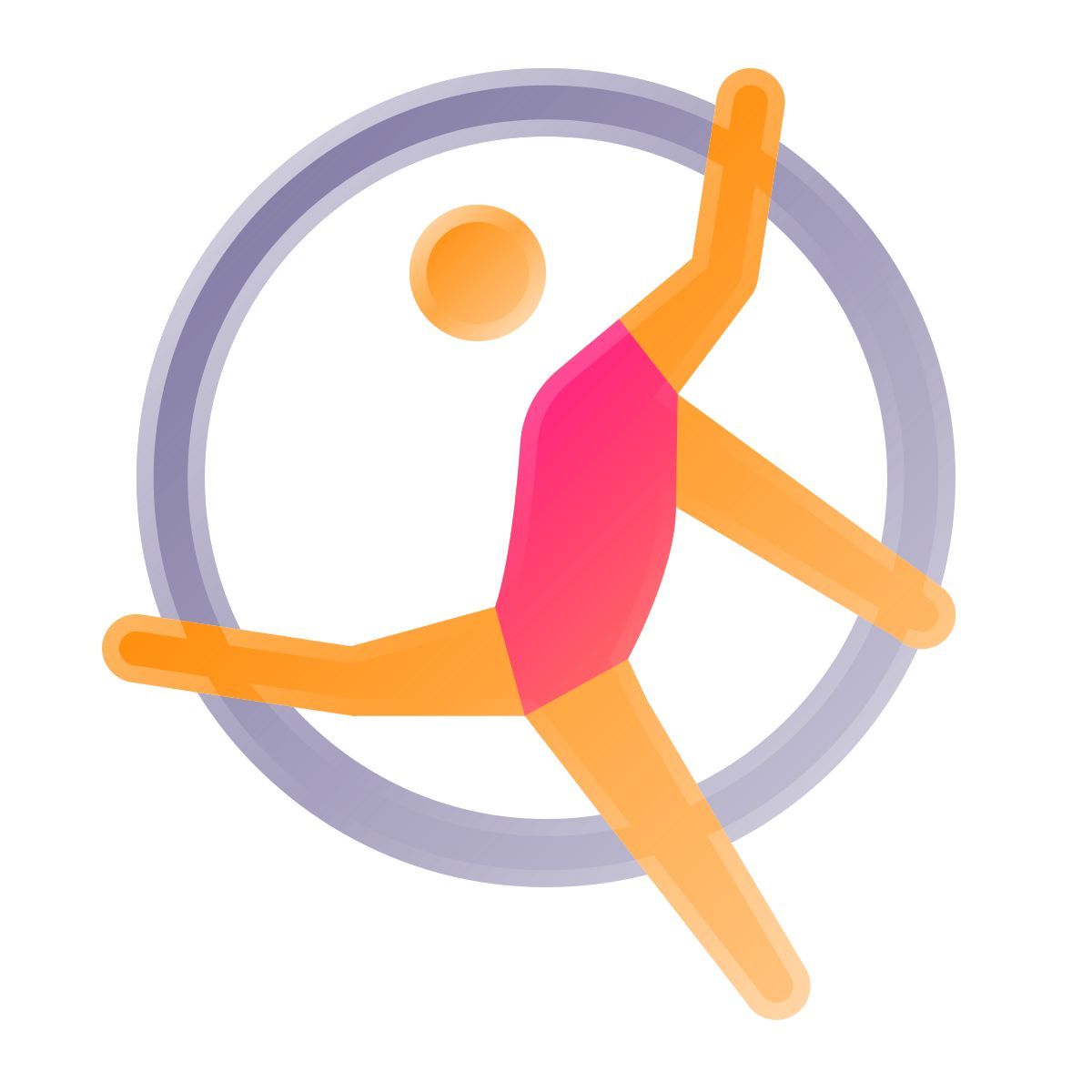liquid glass color style rhythmisches turnen icon